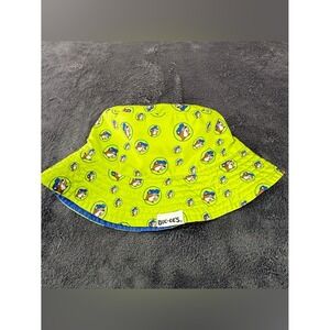 BUC-EE'S Kids Lime Green Bucket Hat with All Over Character Print Unisex